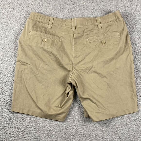 Under Armour Men's 40W Khaki Tan Golf Chino Shorts Performance Red Zipper - Picture 7 of 9